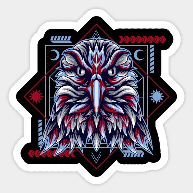 eagle lake city Sticker by SHINIGAMII